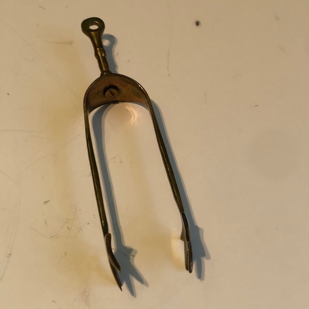 Vintage brass claw foot tongs for serving ice cubes or sugar cubes